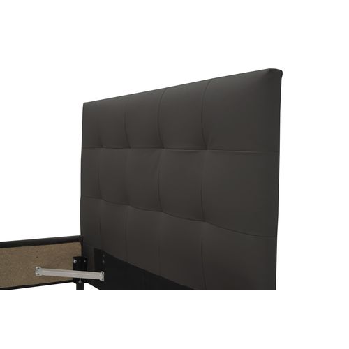 Lit 140x190 cm JAPP 3 polyuréthane noir vue détaillée