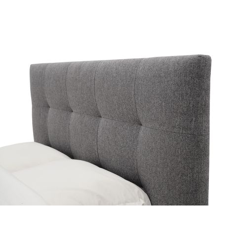 Lit 140x190 cm JAPP 3 tissu anthracite