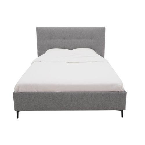 Lit 140x190 cm JAPP 3 tissu anthracite