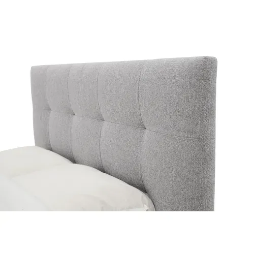 Lit 140x190 cm JAPP 3 tissu gris