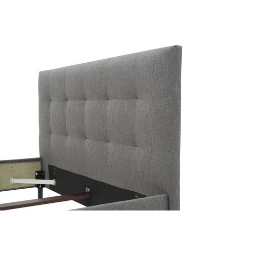 Lit 160x200 cm JAPP 3 tissu anthracite vue détaillée