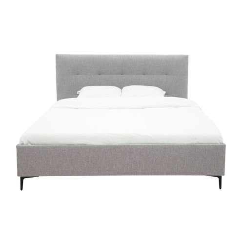 Lit 160x200 cm JAPP 3 tissu gris