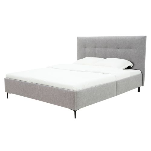 Lit 160x200 cm JAPP 3 tissu gris