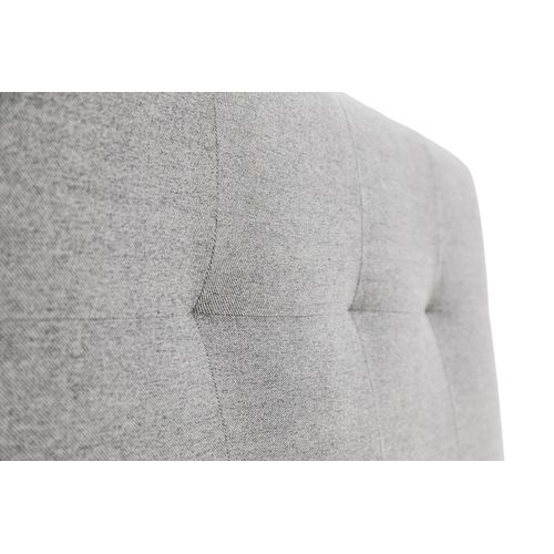 Tête de lit tissu neve gris CLOE souris L. 140 cm