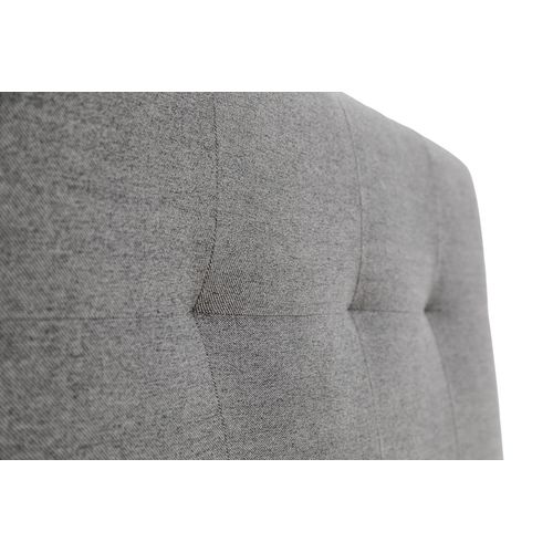 Tête de lit tissu neve gris CLOE anthracite L. 140 cm