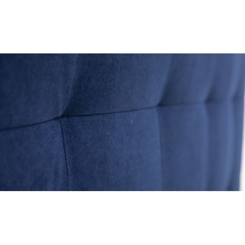 Lit coffre 160x200 cm JAPP 3 velours marine vue détaillée