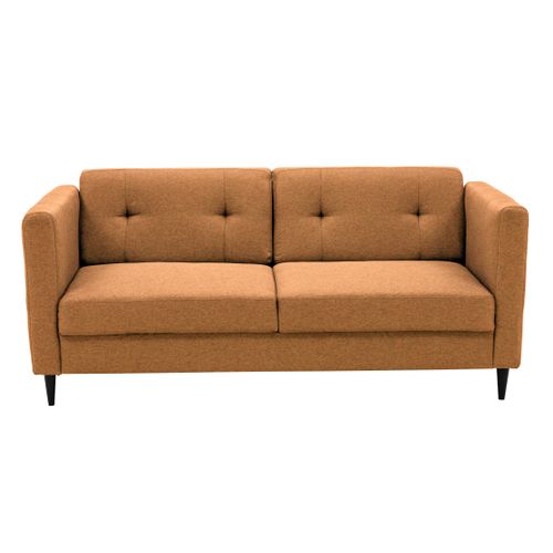 Canapé 3 places BOSTON III tissu Neve terracotta