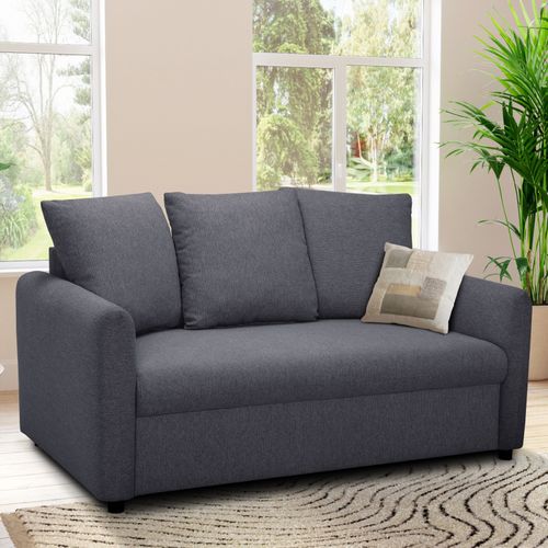 Canapé 2,5 places ALADIN tissu style anthracite