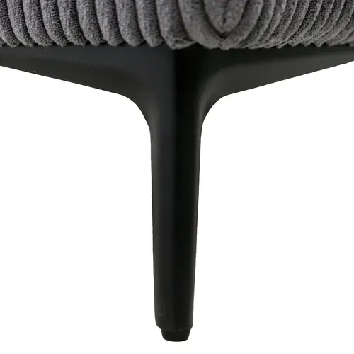 Canapé 3 places GORDON tissu lincoln anthracite vue accessoires