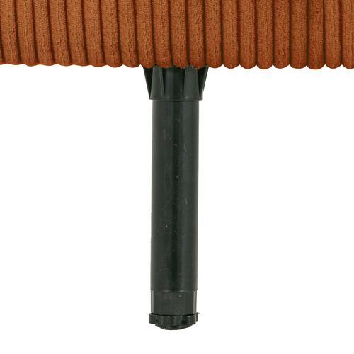 Tête de lit velours côtelé HAVANE terracotta L.163 cm vue accessoires