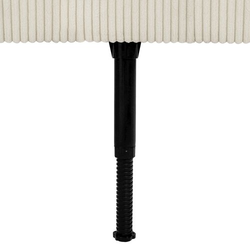 Tête de lit velours côtelé HAVANE perle L.163 cm