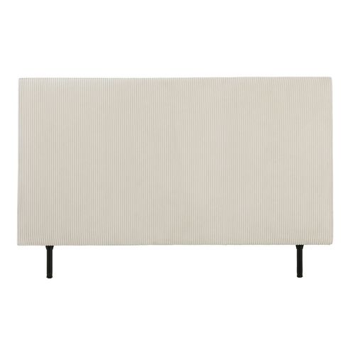 Tête de lit velours côtelé HAVANE perle L.163 cm