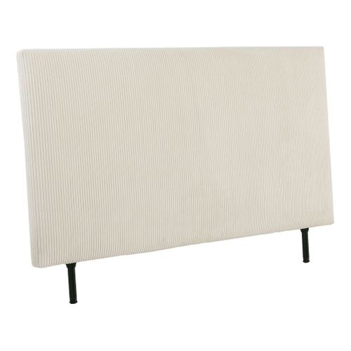 Tête de lit velours côtelé HAVANE perle L.163 cm
