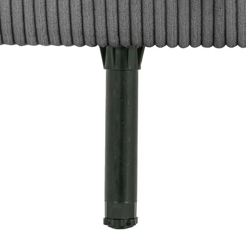 Tête de lit velours côtelé HAVANE anthracite  L.163 cm