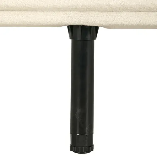 Tête de lit velours horiz HAVANE perle  L.163 cm