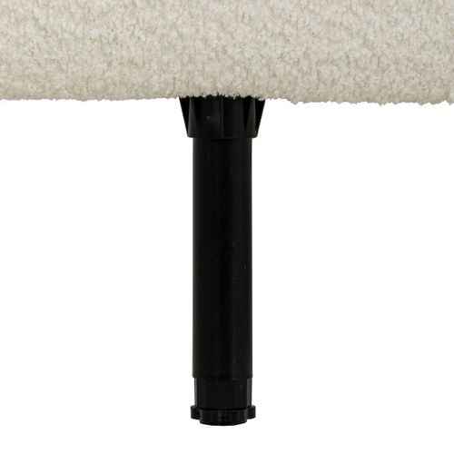 Tête de lit bouclette HAVANE perle  L.163 cm