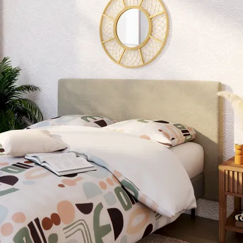 Tête de lit bouclette HAVANE Cumin  L.163 cm vue d'ambiance 1