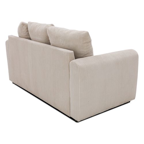 Canapé 3 places fixe ALADIN velours côtelé beige