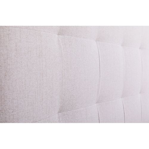Lit 160x200 cm JAPP tissu beige vue détaillée