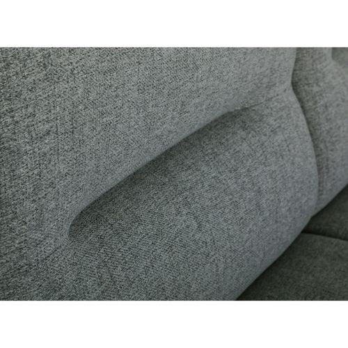 Canapé 3 places LOUIS tissu anthracite