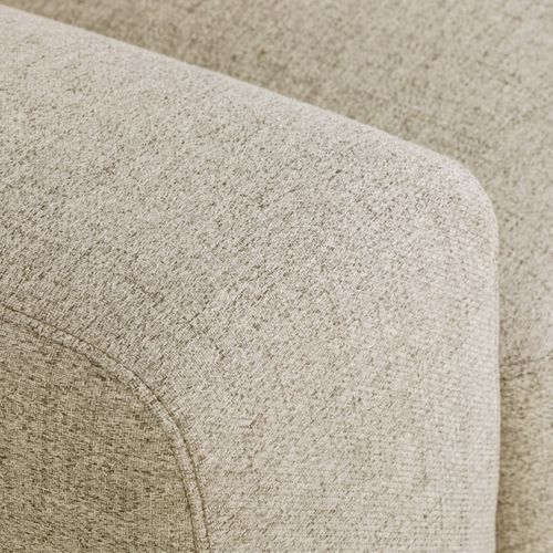 Canapé 3 places LOUIS tissu beige vue détaillée