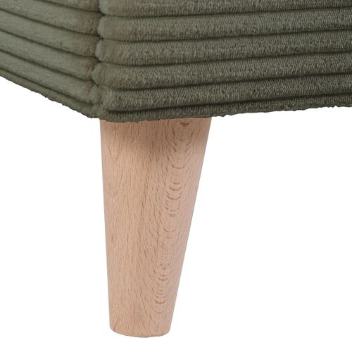 Lit 140x190 cm JAPP velours côtelé Kaki vue accessoires