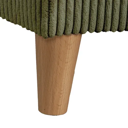 Banc coffre JAPP velours côtelé kaki vue accessoires