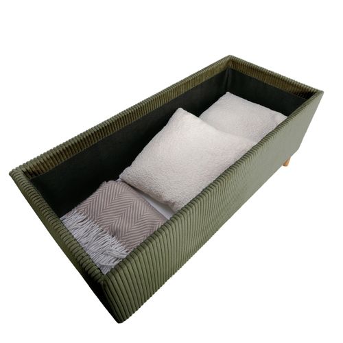 Banc coffre JAPP velours côtelé kaki