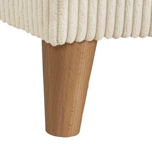 Banc coffre JAPP velours côtelé beige