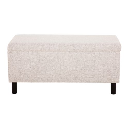 Banc coffre JAPP tissu beige vue de face