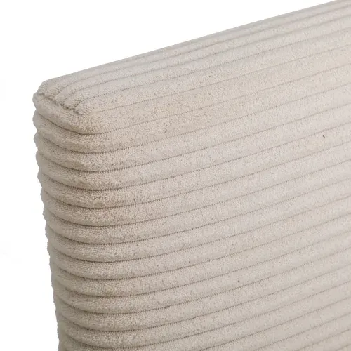 Lit 90x190 cm JAPP 3 velours côtelé beige