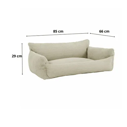 Canapé pour chien HAPPY velours côtelé beige