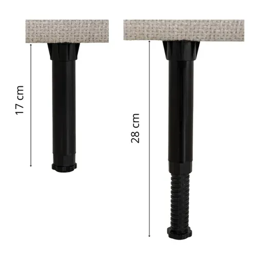 Tête de lit 140/160 cm ROMA tissu beige vue accessoires