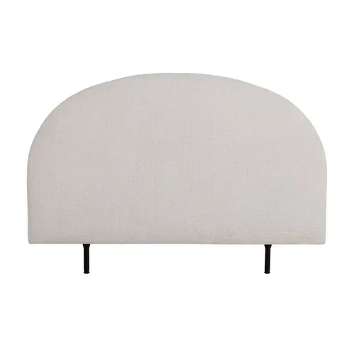 Tête de lit 140/160 cm ROMA tissu beige vue de face