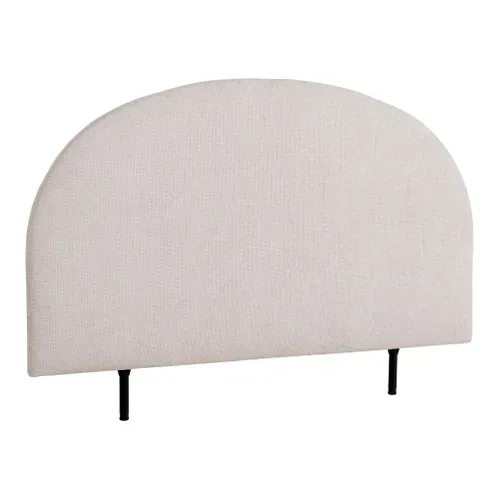 Tête de lit 140/160 cm ROMA tissu beige vue 3/4
