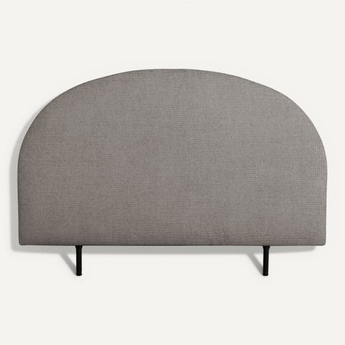 Tête de lit 140/160 cm ROMA tissu taupe vue de face