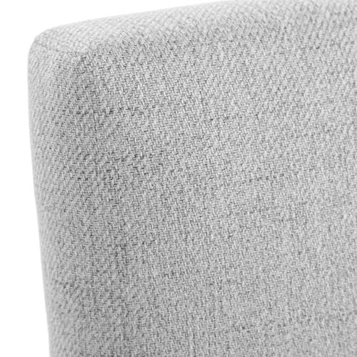 Tête de lit tissu L. 140 cm KARTY gris