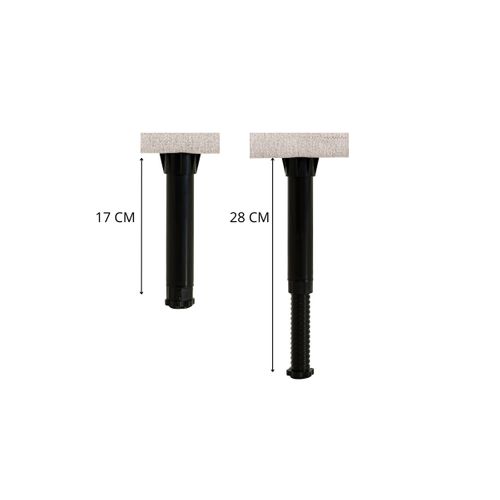 Tête de lit tissu L. 140 cm KARTY beige vue accessoires