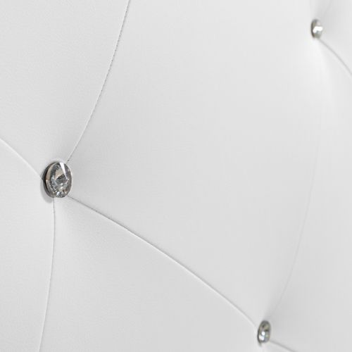 Tête de lit PU L. 160 cm KARTY blanc diamant vue détaillée