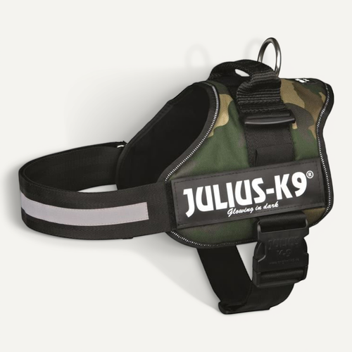 Harnais Power 1 L : 66-85 Cm-50 Mm Camouflage Pour Chien