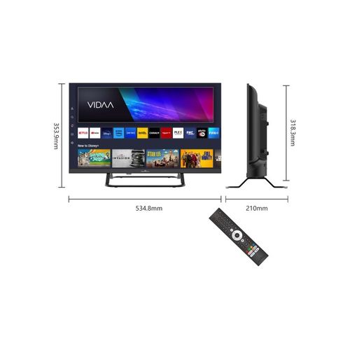 Téléviseur LED HD 24" (60 cm) 24hv02v Smart TV Vidaa - Molotov, Netflix, Prime Video, Disney+