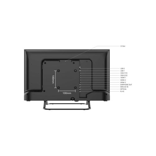 Téléviseur LED HD 24" (60 cm) 24hv02v Smart TV Vidaa - Molotov, Netflix, Prime Video, Disney+