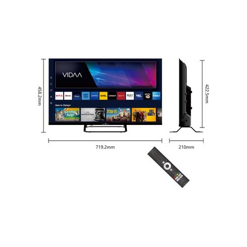 Téléviseur LED HD 32" (80cm) 32hv02v Smart TV Vidaa - Molotov, Netflix, Prime Video