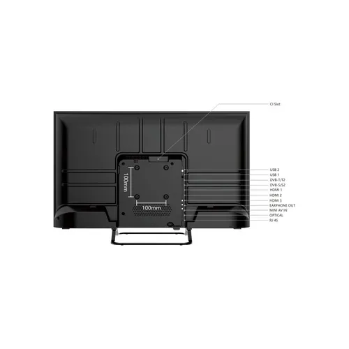 Téléviseur LED HD 32" (80cm) 32hv02v Smart TV Vidaa - Molotov, Netflix, Prime Video