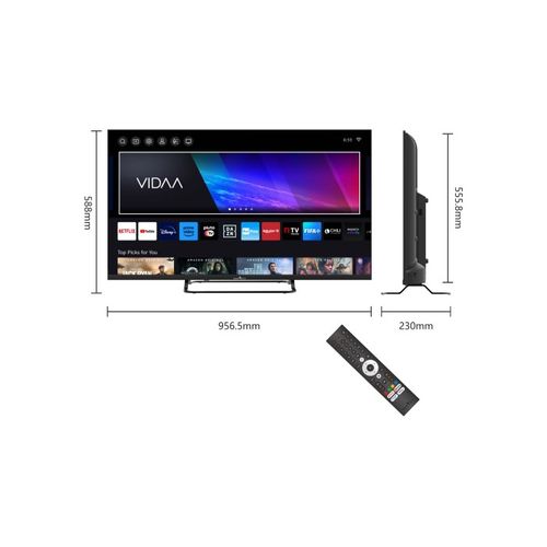 Téléviseur LED 40" (101 Cm) Full HD 40fv02v Smart TV Vidaa - Molotov, Netflix, Prime Video, Disney+