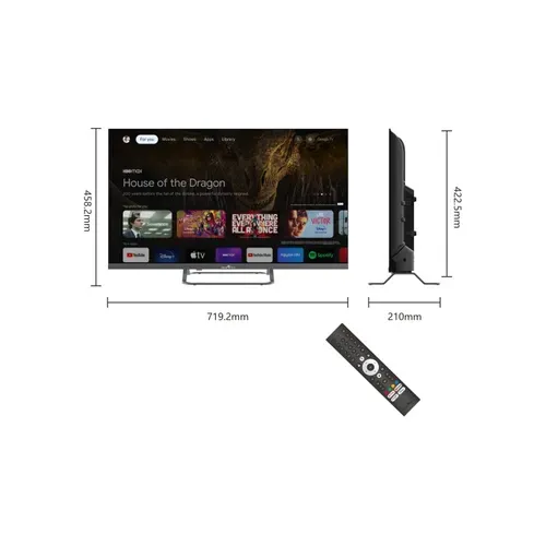 Téléviseur LED HD 32" (80 Cm) Smart TV Google 32hg01v HDMI, USB