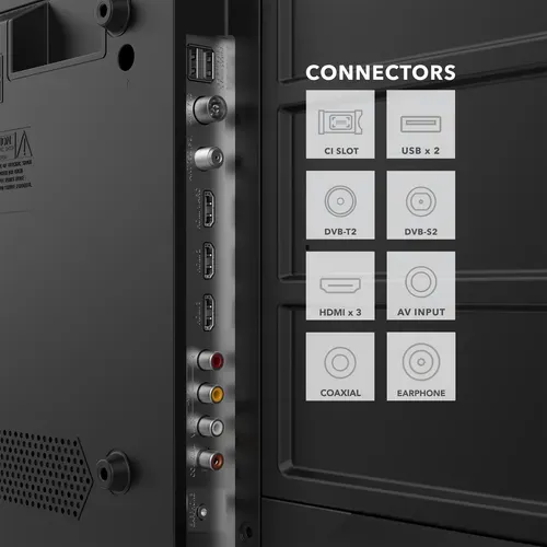 Téléviseur HD LED 32" (80cm) 32hn01v3 - Triple Tuner Dolby Audio H.265 3xHDMI, 2xUSB