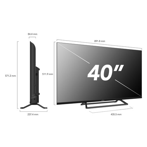 TV LED 40" (101cm) Full HD 40fn01v3 Triple Tuner Dolby Audio H.265 3xHDMI, 2xUSB