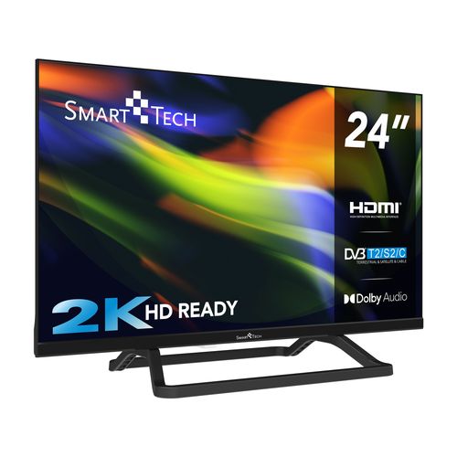 TV LED 24" (60cm) HD Triple Tuner Dolby Audio HDMI USB - Chargeur 12 V - 24hn01v3ca