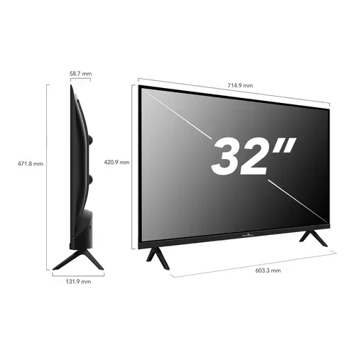 Téléviseur LED HD 32" (80 Cm) Smart TV Whale Os-32hh01k- Molotov, Netflix, Prime Video, Disney+ 3